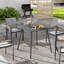 Square Metal Outdoor Bistro Table , 80.00cm cm W 80.00cm cm D
