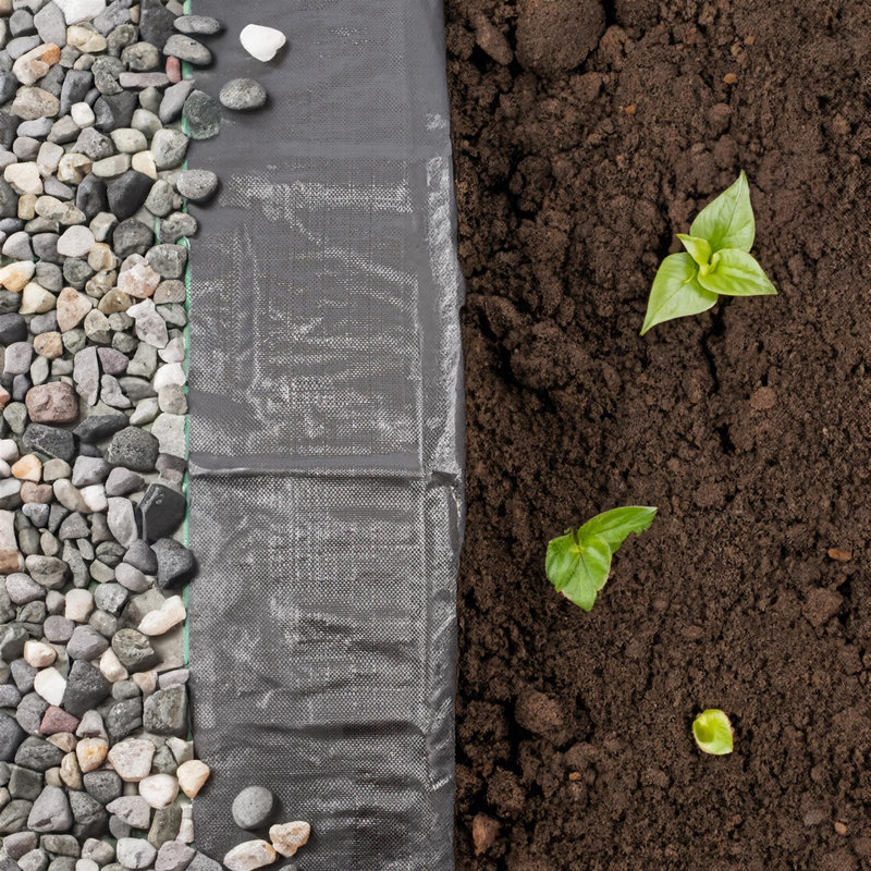 Harbour Housewares 110gsm Weed Control Membrane (1 Roll), 13cm H x 200cm W x 2500cm D