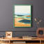 Reproduction encadrée turquoise et orange II - bois massif-444523232-444523237