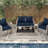 22"W X 24"D Outdoor Deep Seat Cushion Set Outdoor Seat/Back Cushion-982000937