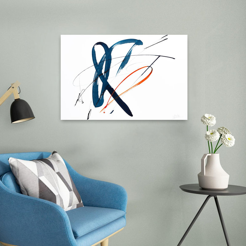 Art contemporain contemporain abstrait, H 16 po x l 24 po