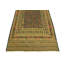 Tapis en laine beige/brun 3 pi 10 po x 6 pi 2 po one-of-kind à la main noué la new age Warminster
