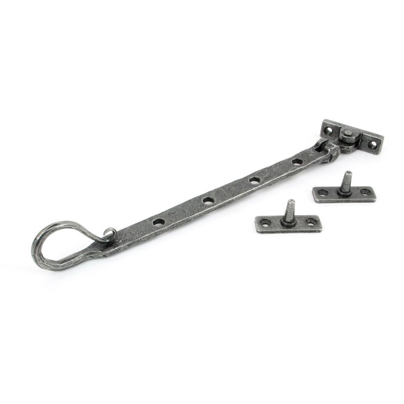Shepherd''s Crook Stay Door Accessory, Pewter