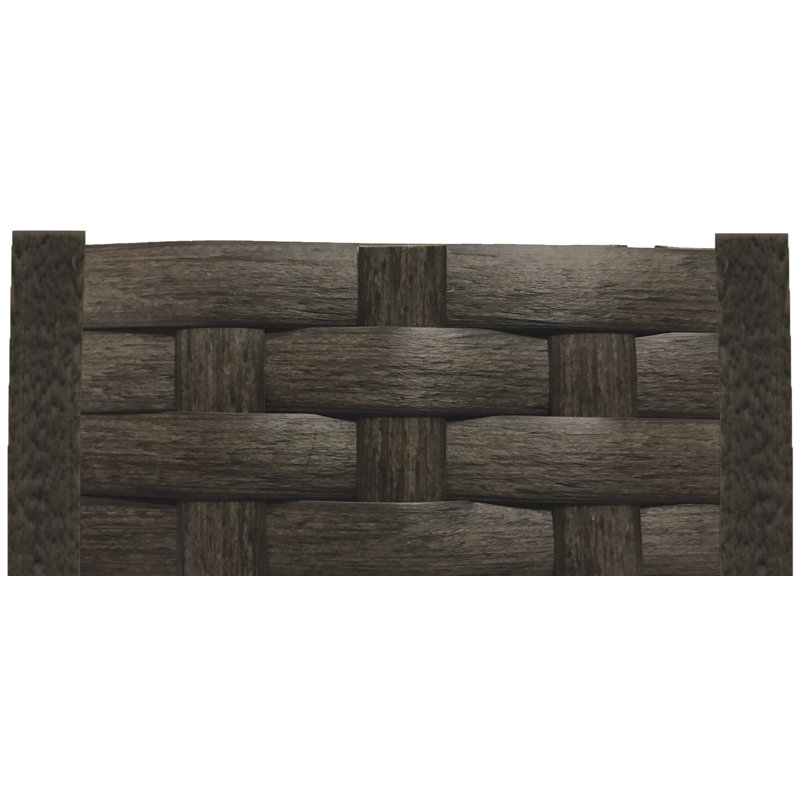 Amari Woven Ottoman, Carbon, Mist Wicker 