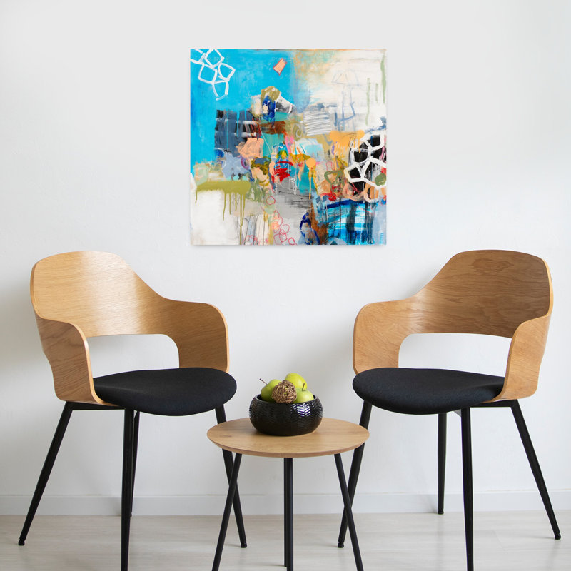 Art contemporain abstrait de Pékin, H 24 po x l 24 po