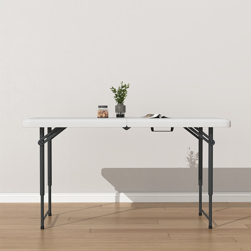 3-Position 48 In Adjustable Plastic Folding Table