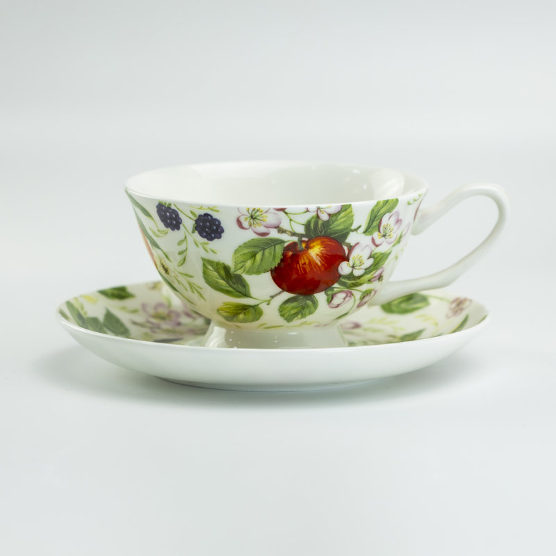 Bone China Teacup and Saucer