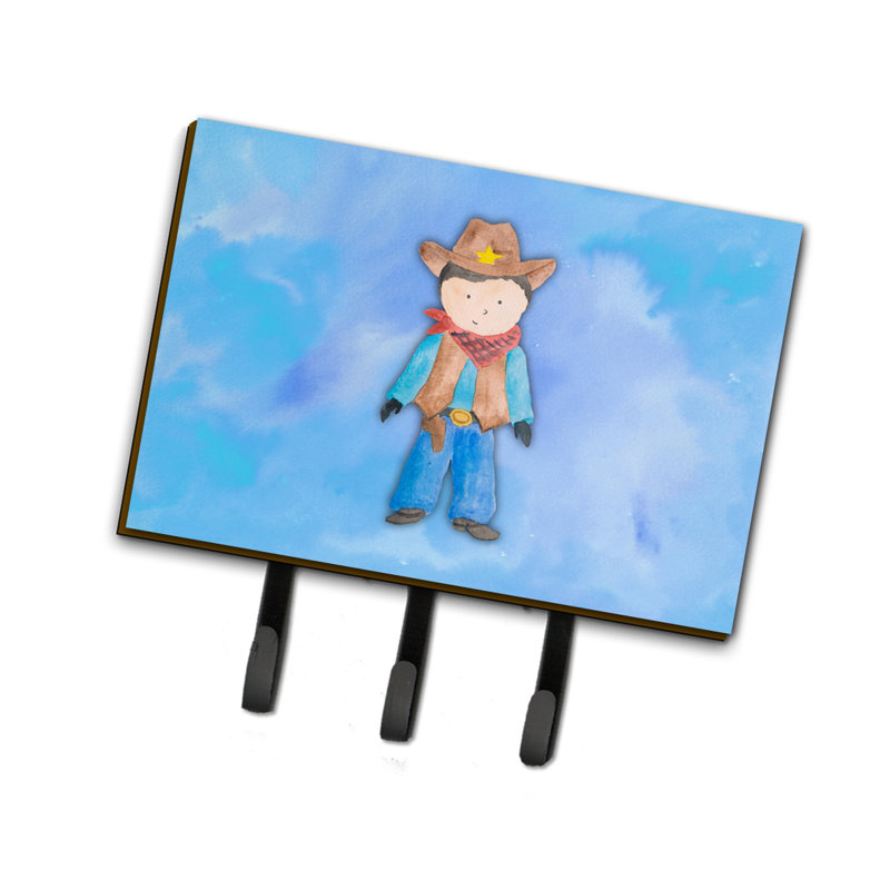Garde-cowboy ou porte-clé aquarelle