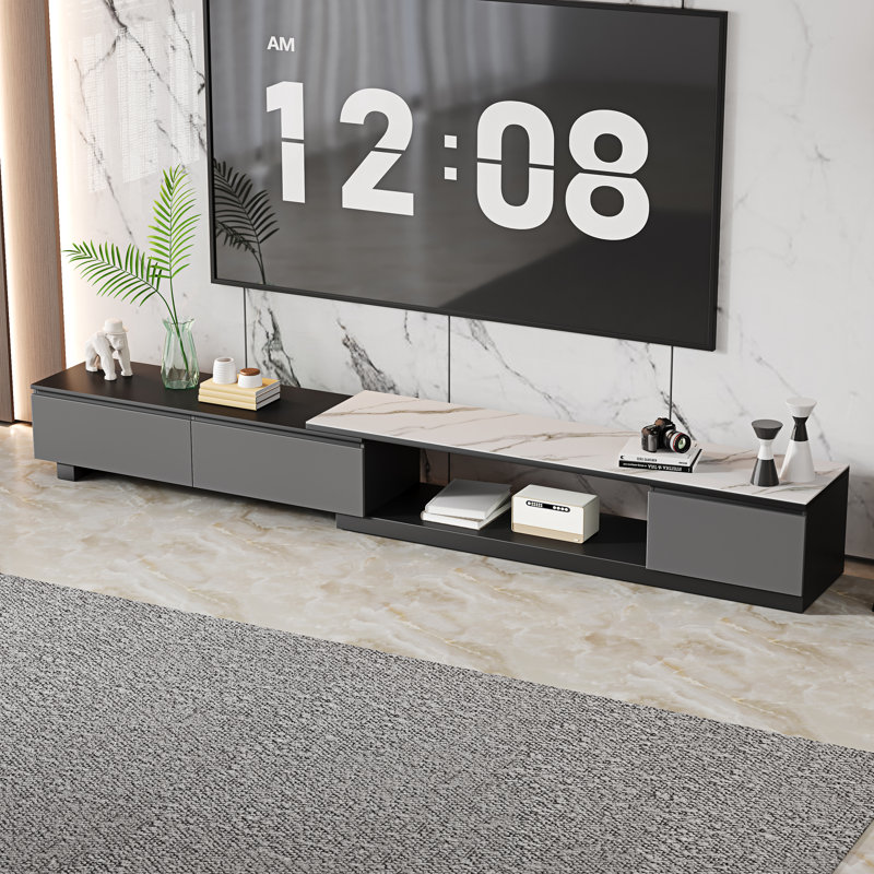 Extendable TV Stand For TVs Up To 85'' - 110'', Media Console With Storage Drawers