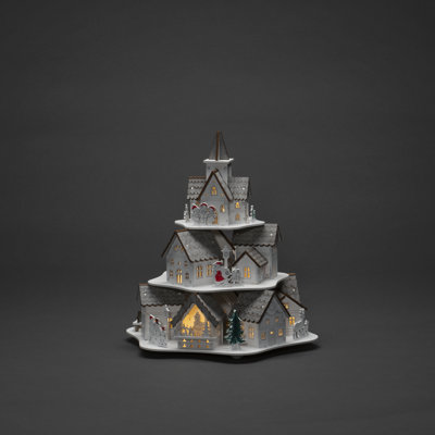 Village Scene 27.5cm LED Figurine