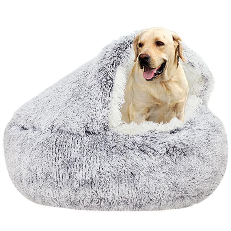 Boykins Pet Bed, Grey, 35cm H x 65cm W x 65cm D