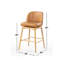 Noren Genuine Leather Swivel Counter Stool