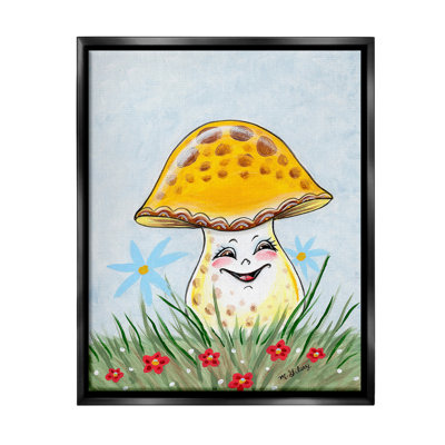 "Sourire jaune champignon" par Michelle Gilsey sur toile