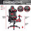 Fauteuil de jeu ergonomique, gris