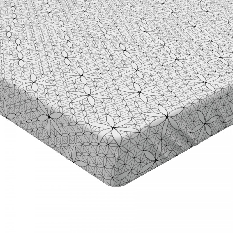 Microfiber Floral Fitted Sheet, null
