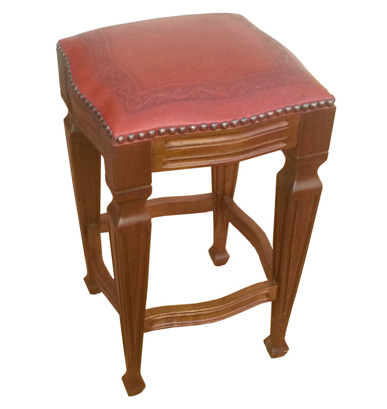 Tabouret de bar et de comptoir Zorro, Rouge, Tabouret de bar (assise de 30 po de hauteur)