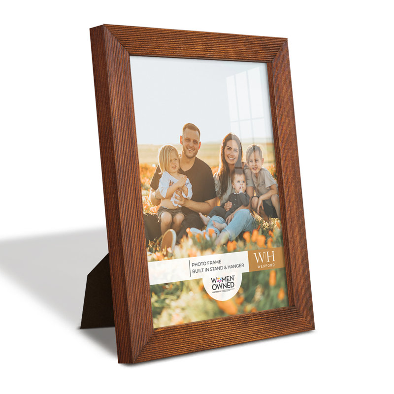 Brown Wood Picture Frame - Set of 8