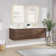 Cristo 72'' Wall Mounted Double Bathroom Vanity with Quartz Top