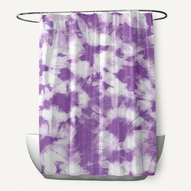 Pembrook Floral Shower Curtain, Purple