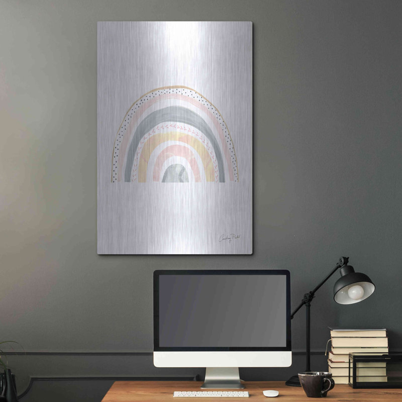 Art mural Boho, arc-en-ciel par Courtney Prahl, H 36 po x l 24 po