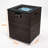 Wicker Fire Pit Column With Glass Wind Guard