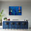 Blue Abstraction 1 Piece Wall Art on Canvas-1420653016
