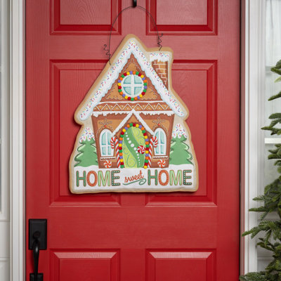 Gingerbread Home Sweet Home Estate Door Décor