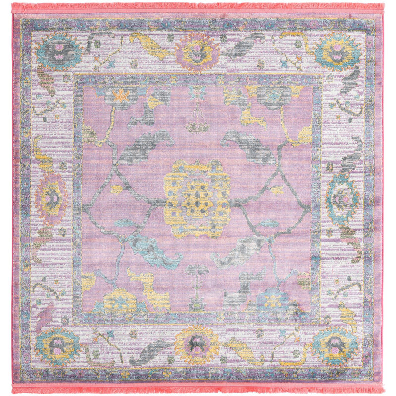 Haefner Oriental Indoor Rug, Square 5'5"