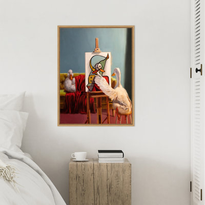«Duckcasso» par Keyonia, reproduction d'art sur toile encadrée