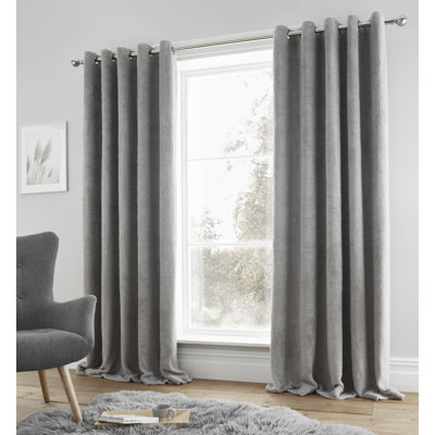 Sherpa Eyelet Room Darkening Curtain