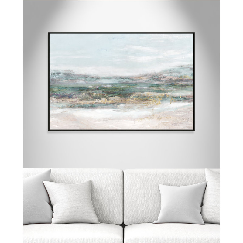 Lori Dazzling by Matina Theodosiou - Painting Print on Canvas, 41.5" H x 61.5" W x 2" D, Espresso Framed Canvas, No Mat