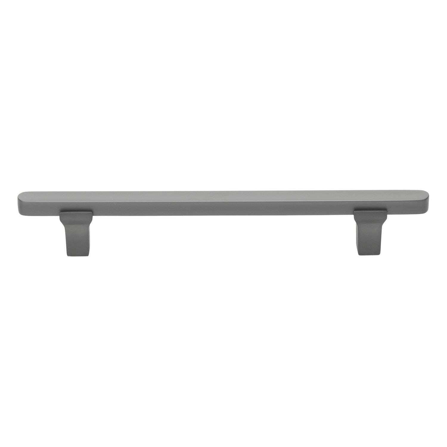 Giana 5" Solid Flat Bar Cabinet Pull, Graphite