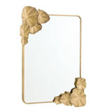 Ismerie Rectangle Brass Beveled Mirror