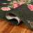 Tammie Floral Black/Red Area Rug-1467496192