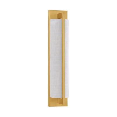Priam Flush Mounted Sconce in Warm Brass