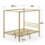 Toulouse Metal Canopy Bed Frame-59905130-59905131