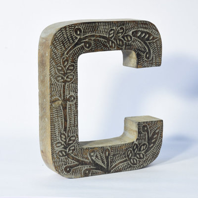 Haddam Text & Numbers Letter Block