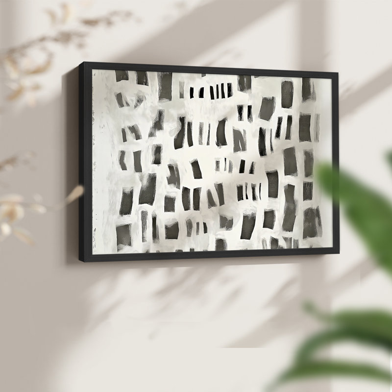Série abstraite -LI-Reproduction encadrée - réarmable, Black, 16" H x 20" W