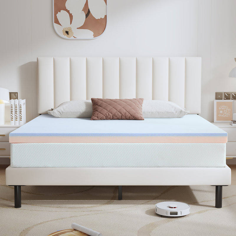 Alwyn Home 2“,3” Cooling Gel Memory Foam Mattress topper ., Queen, 3"