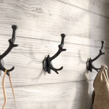 Millwood Pines Set 8 Brown Cast Iron Antler Wall Hooks Towel Holder -  ShopStyle