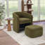 Fauteuil demi-tonneau d'appoint rembourré de 28 po de largeur avec repose-pieds-717049502