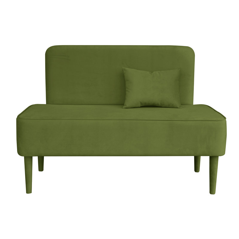 Pastel Upholstered Bench, Lime