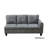 Tatman 97" Wide Velvet Left Hand Facing Sofa & Chaise with Ottoman-69969364-90726396