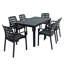 Roann Rectangular Table with 6  Chairs Garden Set