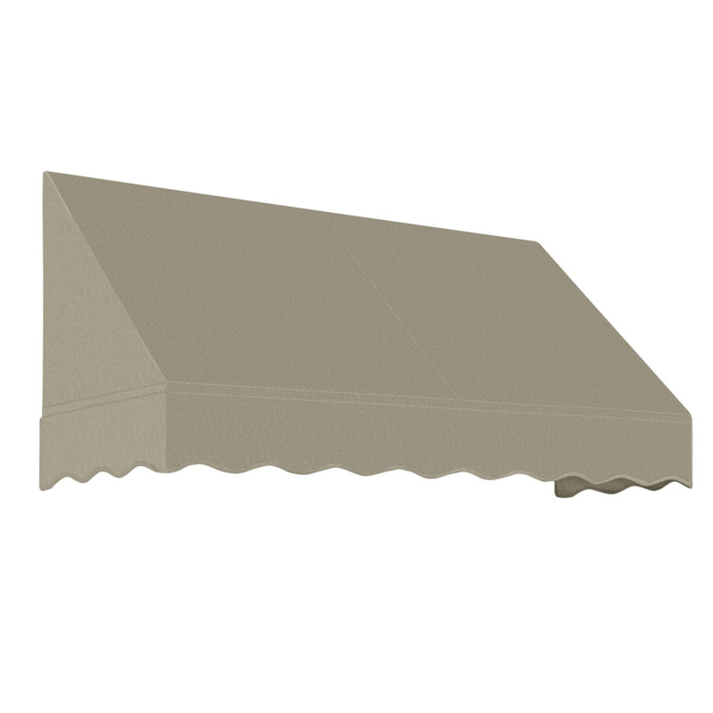 Auvent fixe en tissu acrylique San Francisco Awntech, H 24 po x l 76,5 po x P 36 po, Sac en toile de jute