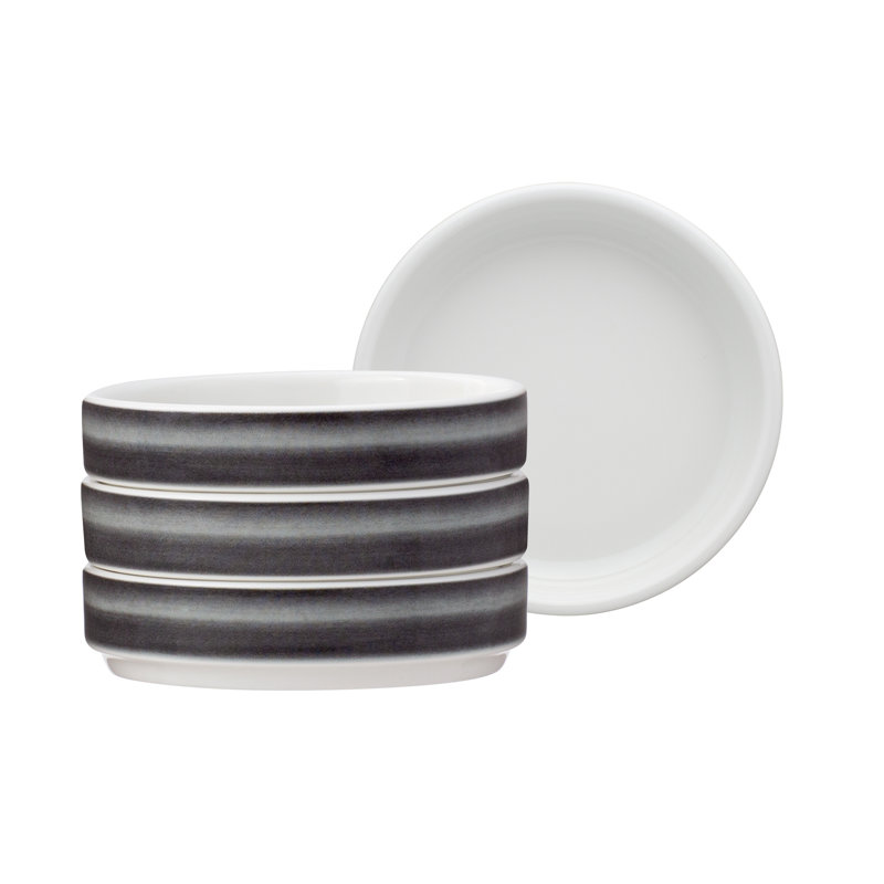 Mini assiettes Noritake Colorstax Ombre Stax, 3,75 po, Jet