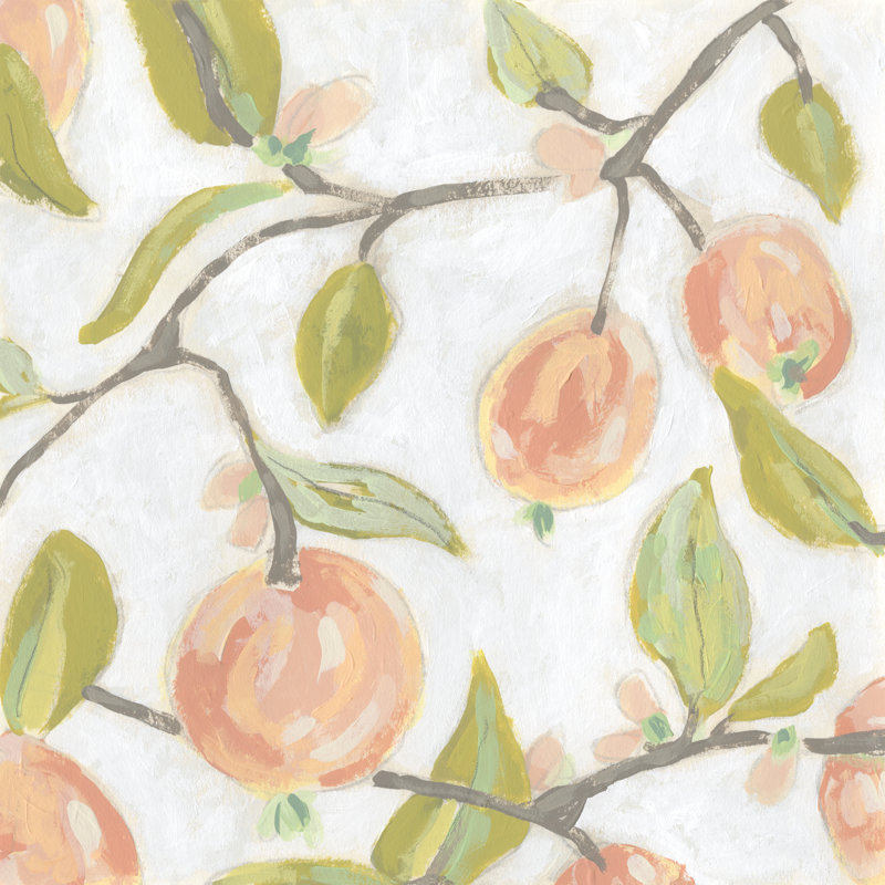 " Fresh Fruit Fresco II " by June Erica Vess Painting Print, 12" H x 12" W x 1.25" D