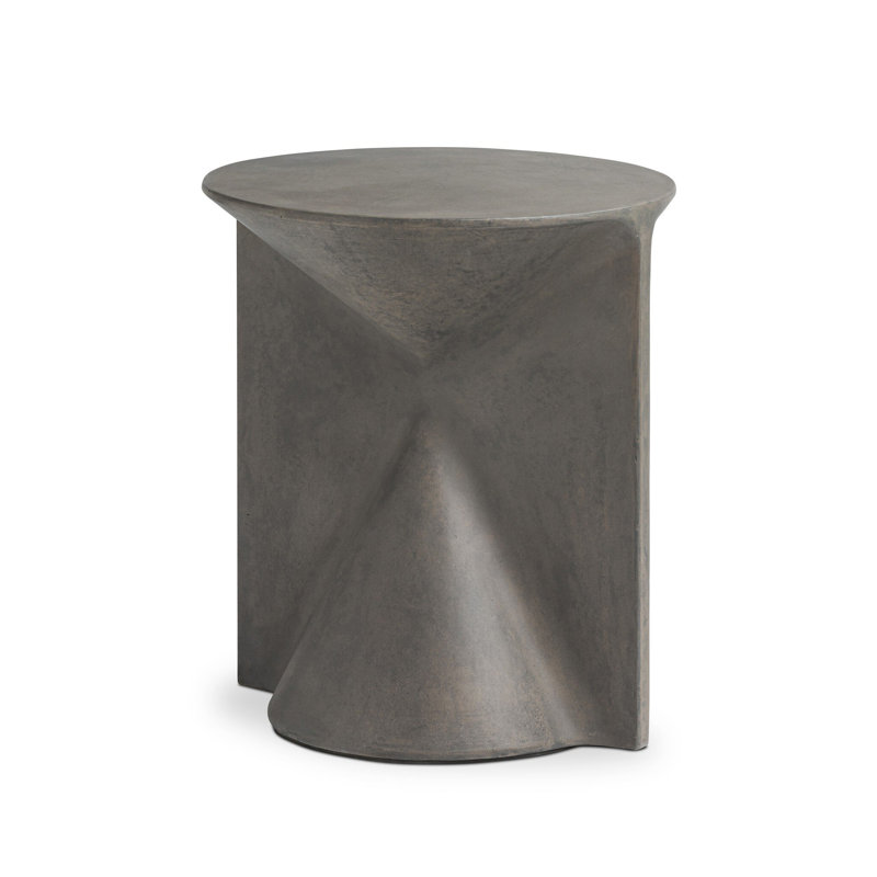 Concrete Top End Table