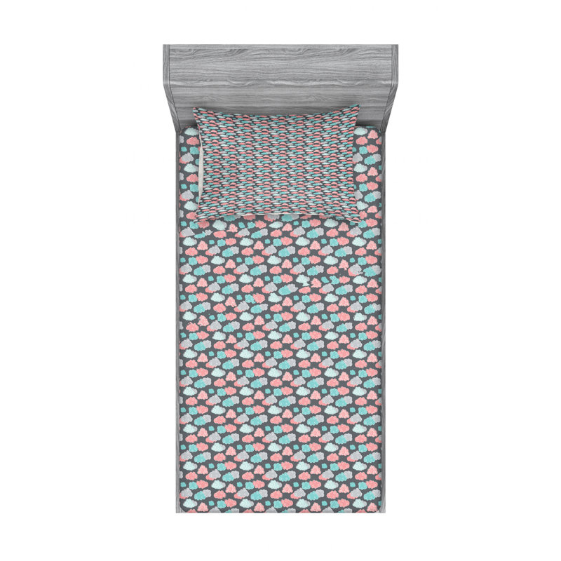 Microfiber Sheet Set, Twin Sheet Set with Fitted Sheet