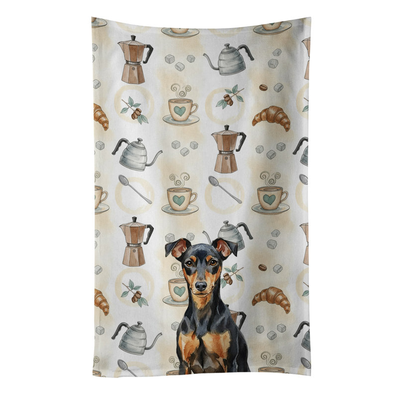 Serviette de cuisine Coffee Bar, Manchester Terrier